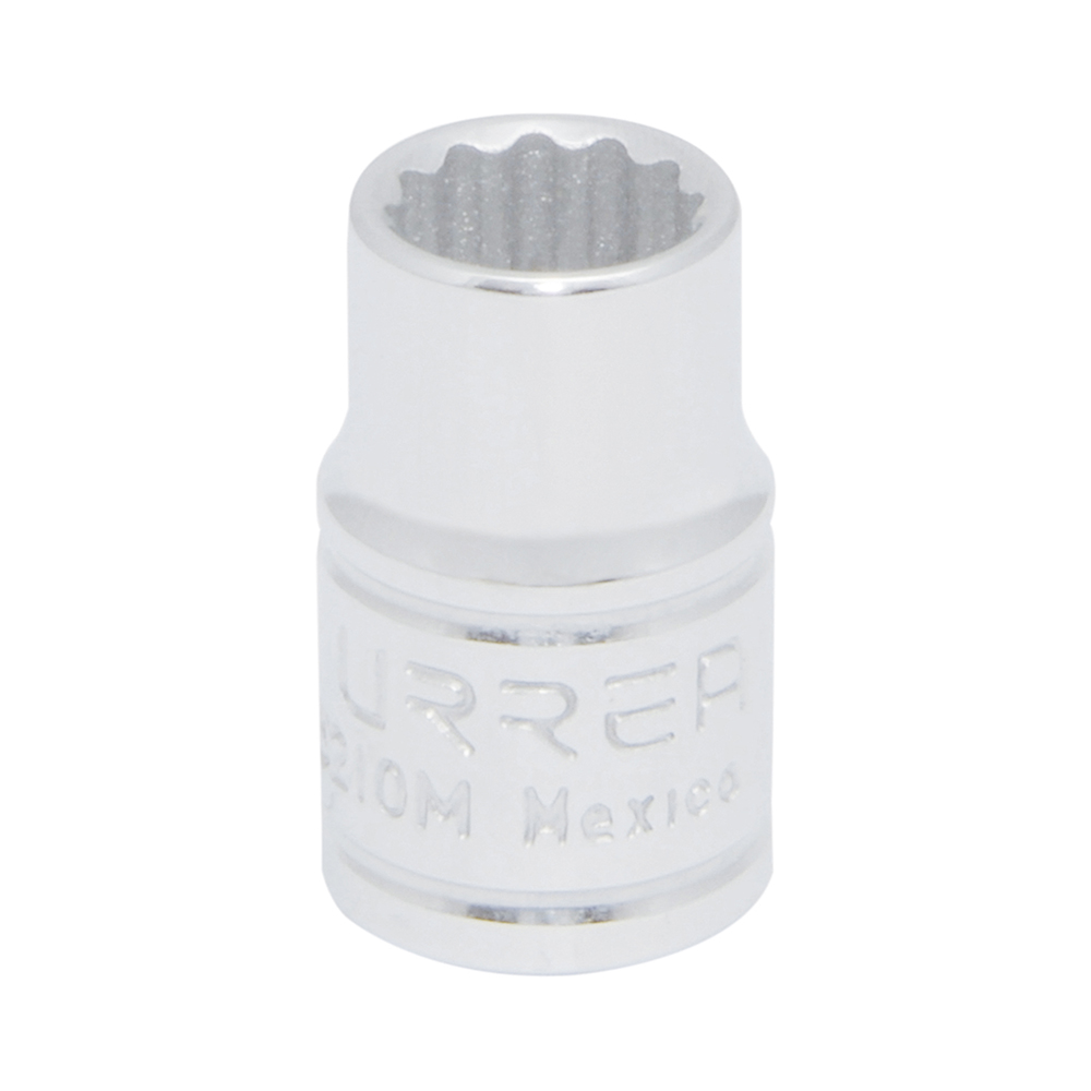 Dado métrico cuadro de 3/8", 12 puntas, 10 mm, Urrea