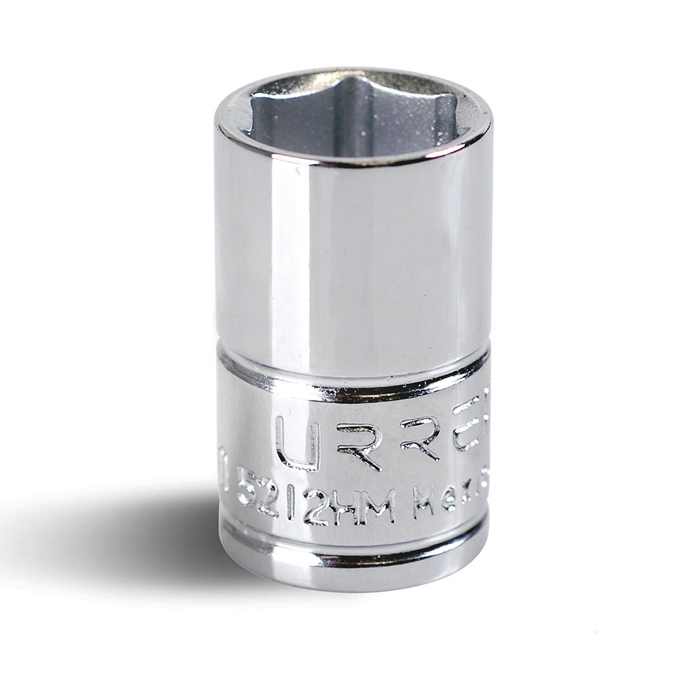 Dado métrico cuadro de 3/8", 6 puntas, 12 mm, Urrea