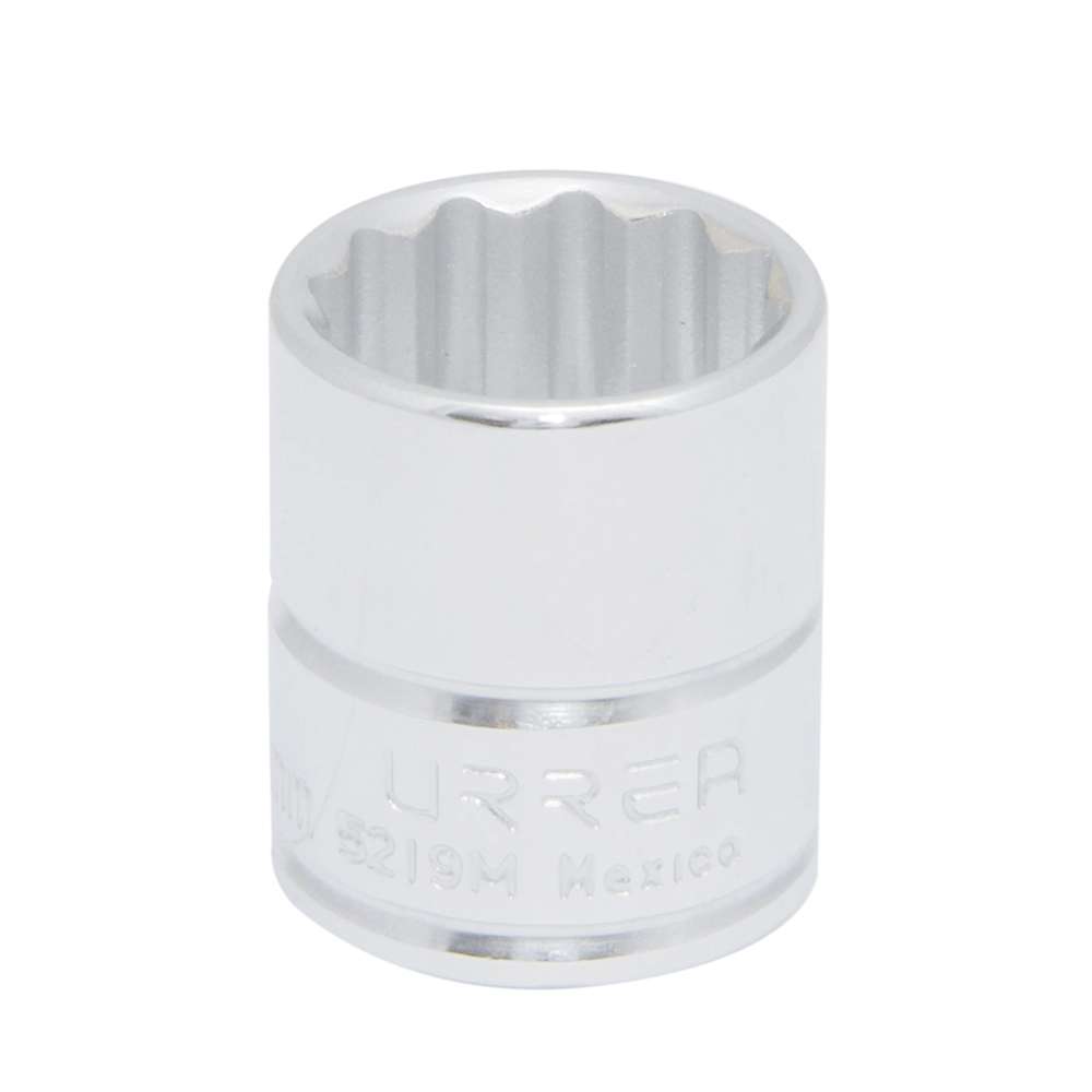 Dado métrico cuadro de 3/8", 12 puntas, 22 mm, Urrea