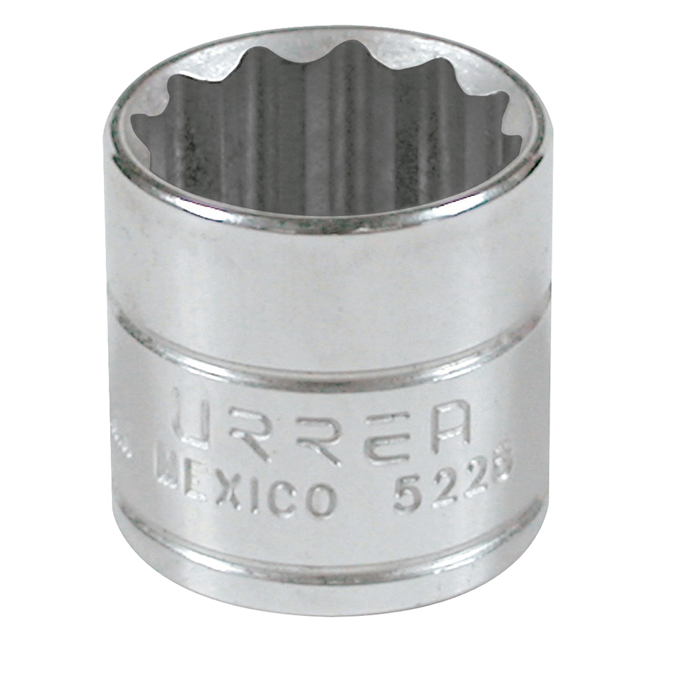 Dado en pulgadas cuadro de 3/8", 12 puntas, 7/8", Urrea