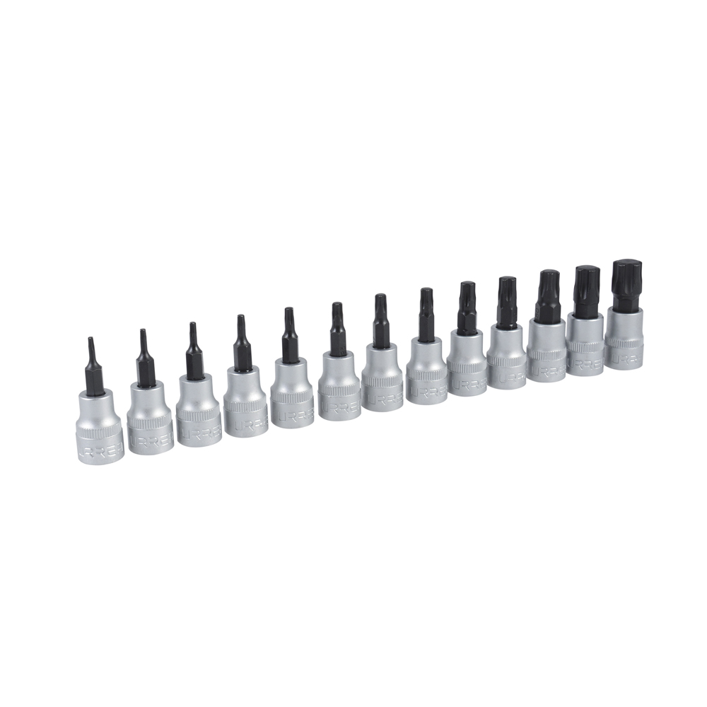 Juego de 13 dados con punta Torx Tamper proof cuadro de 3/8", 5 puntas, Urrea
