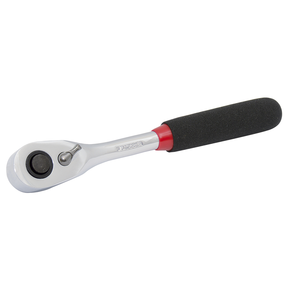 Matraca reversible para dado cuadro de 3/8", Rubber Grip, Quick Release, Urrea