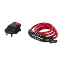 43924 / Candado de cable con combinación, 8 mm X 1.0 m, Hermex