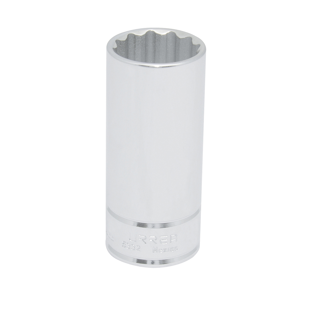 Dado largo en pulgadas cuadro de 1/2", 12 puntas, 1", Urrea
