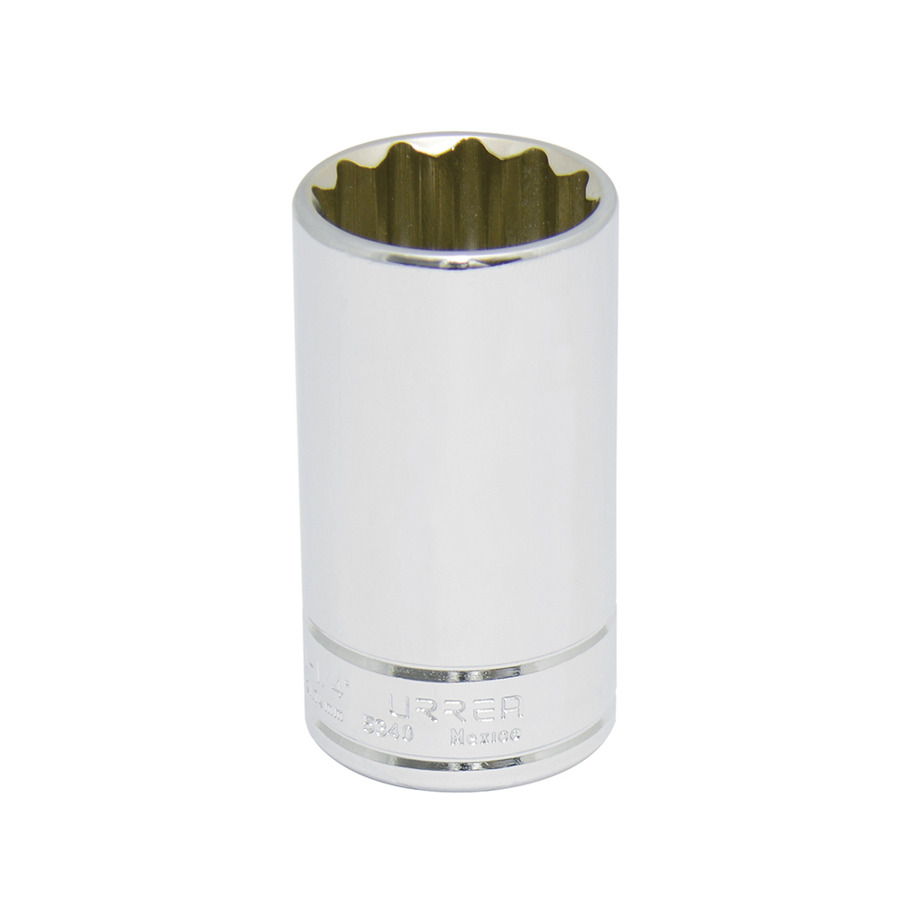 Dado largo en pulgadas cuadro de 1/2", 12 puntas, 1-1/4", Urrea