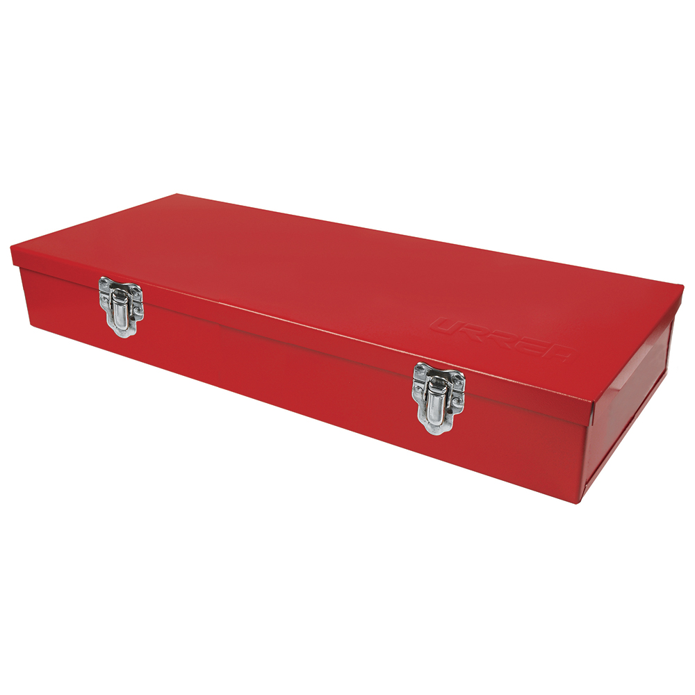 Caja metálica usos múltiples roja 14" x 6" x 2", Urrea