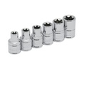 Juego de 6 dados Torx hembra cuadro de 1/2", en riel, Urrea