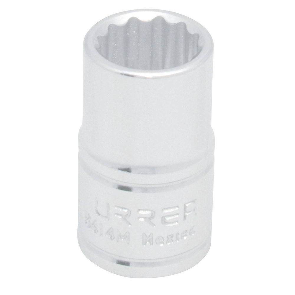 Dado métrico cuadro de 1/2", 12 puntas, 14 mm, Urrea