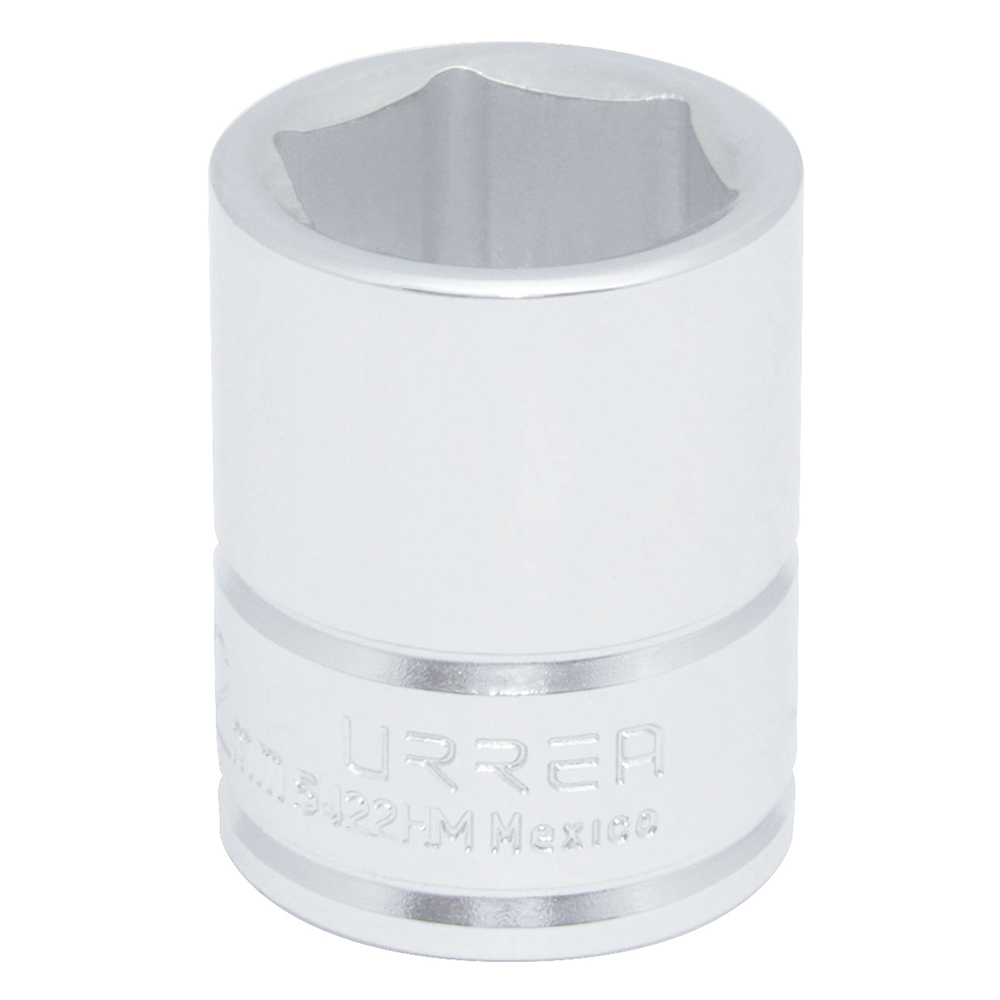 Dado métrico cuadro de 1/2", 6 puntas, 22 mm, Urrea