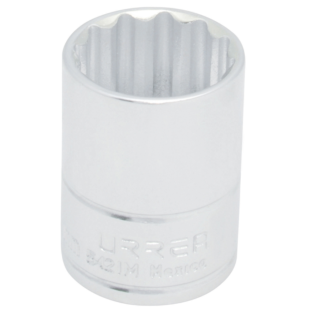 Dado métrico cuadro de 1/2", 12 puntas, 23 mm, Urrea