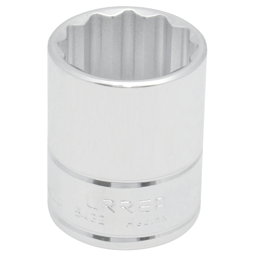 Dado en pulgadas cuadro de 1/2", 12 puntas, 3/4", Urrea
