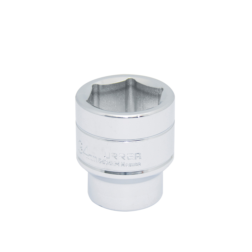 Dado métrico cuadro de 1/2", 6 puntas, 34 mm, Urrea
