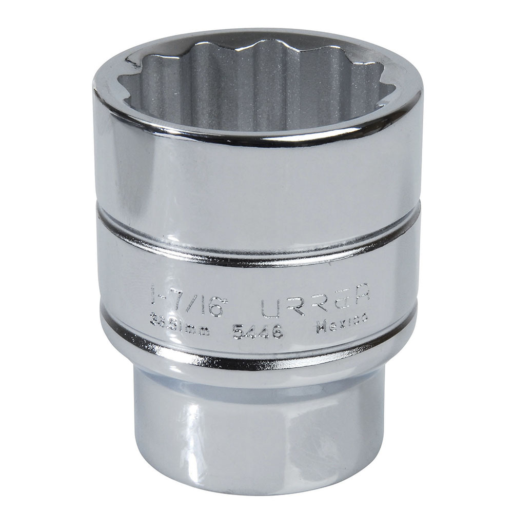 Dado en pulgadas cuadro de 1/2", 12 puntas, 1-7/16", Urrea