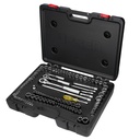 Juego de dados y accesorios cuadro de 1/4", 3/8" y 1/2" combinado, 99 piezas, Urrea