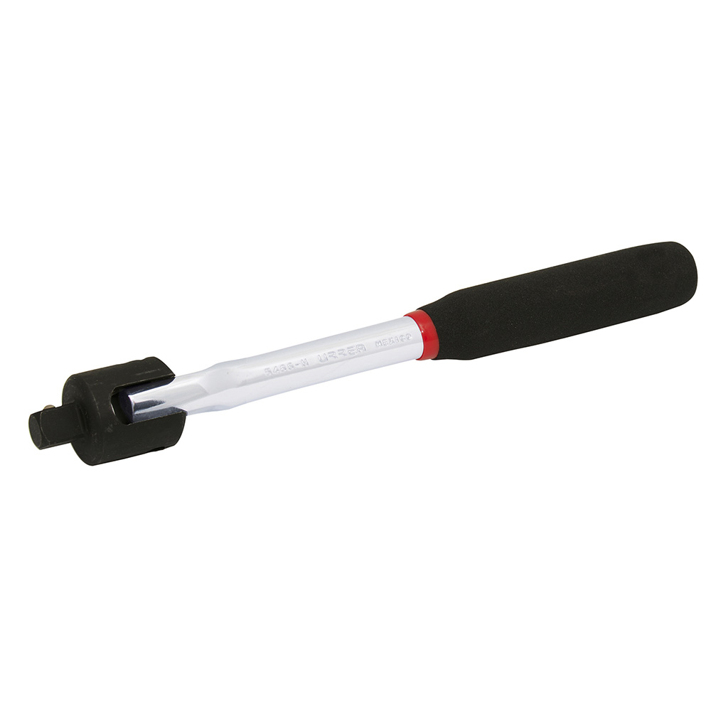 Mango articulado para dado cuadro de 1/2", 10-5/8" Rubber Grip, Urrea