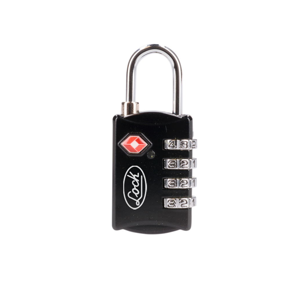 Candado de combinación programable TSA para maleta, negro 30 mm, Lock