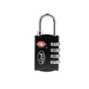 Candado de combinación programable TSA para maleta, negro 30 mm, Lock