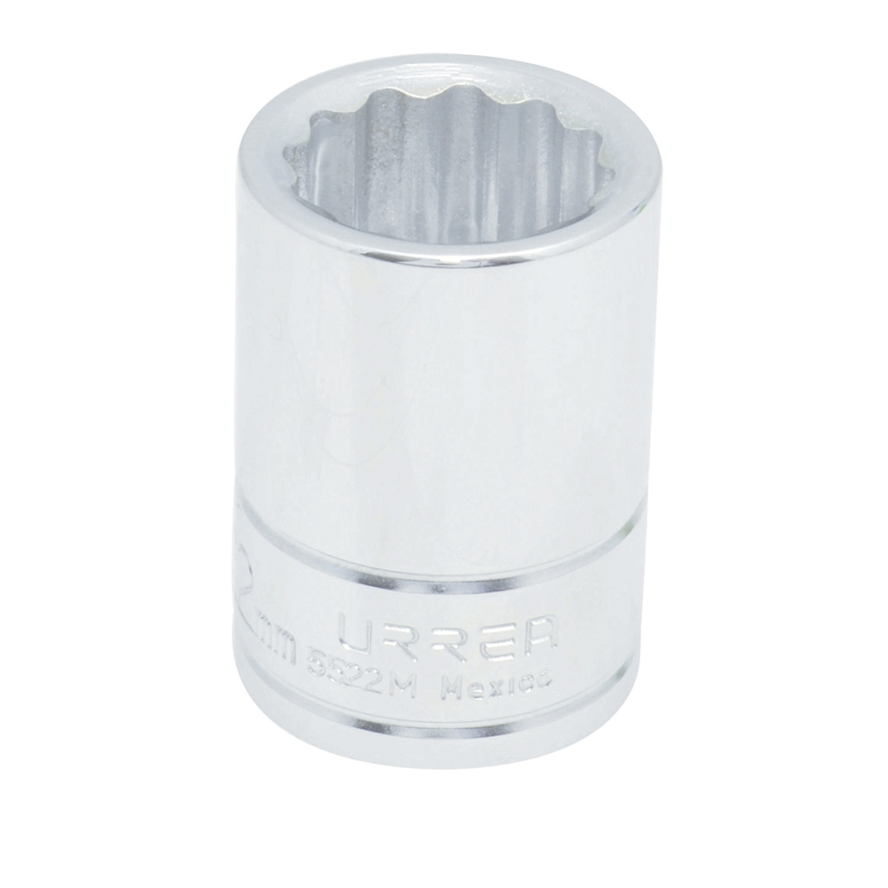 Dado métrico cuadro de 3/4", 12 puntas, 22 mm, Urrea