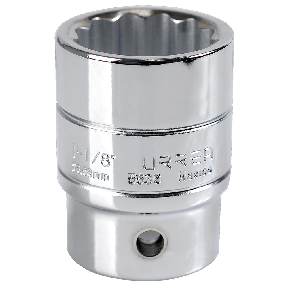 Dado en pulgadas cuadro de 3/4", 12 puntas, 1-1/8", Urrea