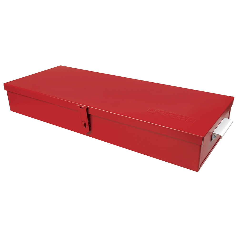 Caja metálica usos múltiples roja 23" x 9" x 3", Urrea