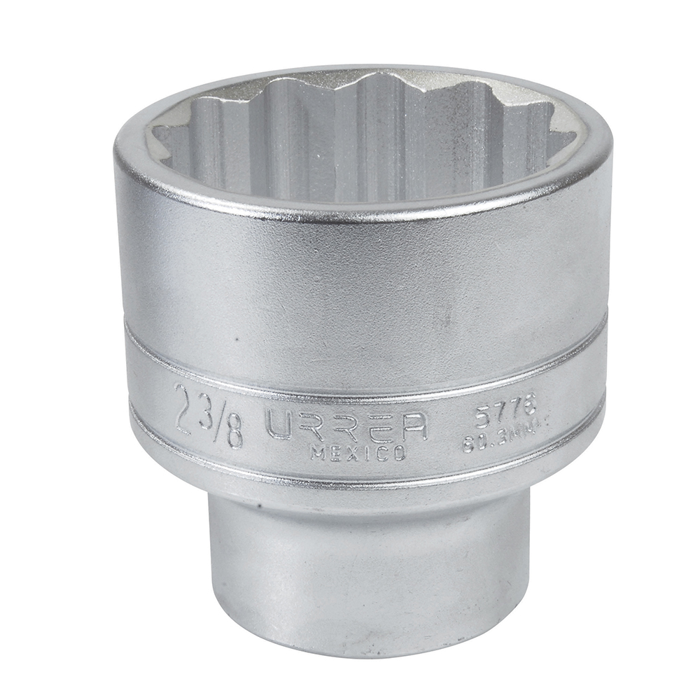 Dado en pulgadas cuadro de 1", 12 puntas, 2-3/8", Urrea
