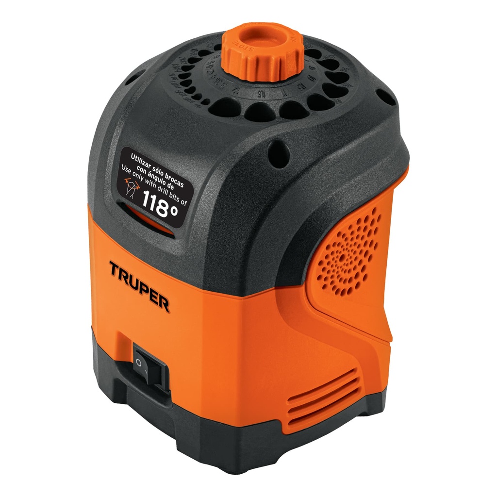 101684 / Afilador eléctrico para brocas con punta 118°, Truper