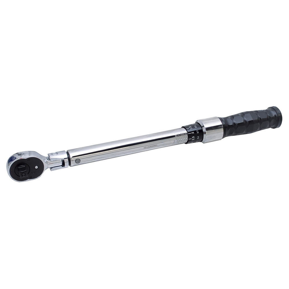 Torquímetro de trueno escala dual cabeza flexible cuadro de 3/8", 10-80 ft-lb, Urrea