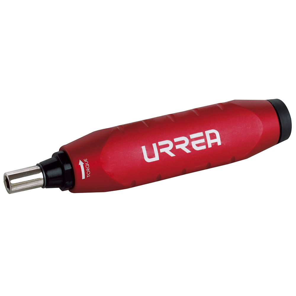 Destornillador de torque preajustado con mango plástico cuadro de 1/4", 4-40 in-lb, Urrea