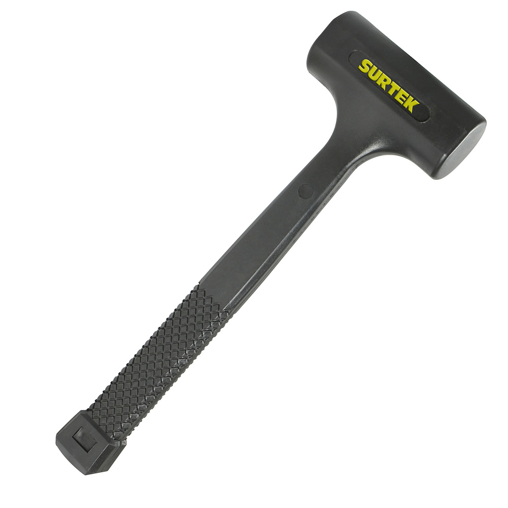 Mazo de golpe seco de una sola pieza con mango antiderrapante de 12", 16 oz, Surtek