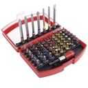 Juego combinado de puntas hexagonales de 1/4" con adaptador magnético de poder, 56 piezas, Urrea
