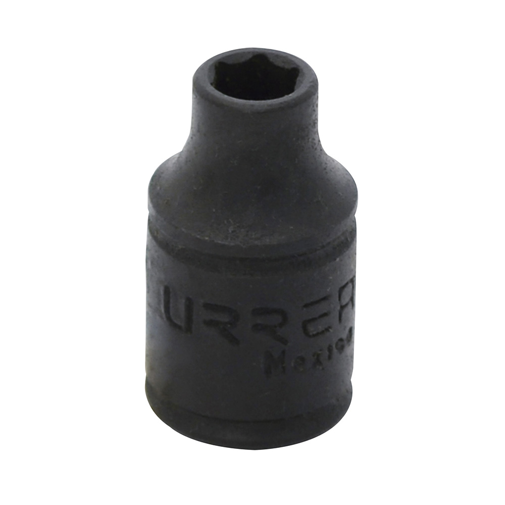 Dado de impacto en pulgadas cuadro de 1/4", 6 puntas, 1/4", Urrea