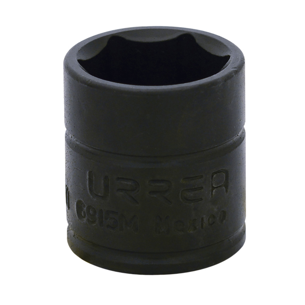 Dado de impacto métrico cuadro de 1/4", 6 puntas, 15 mm, Urrea