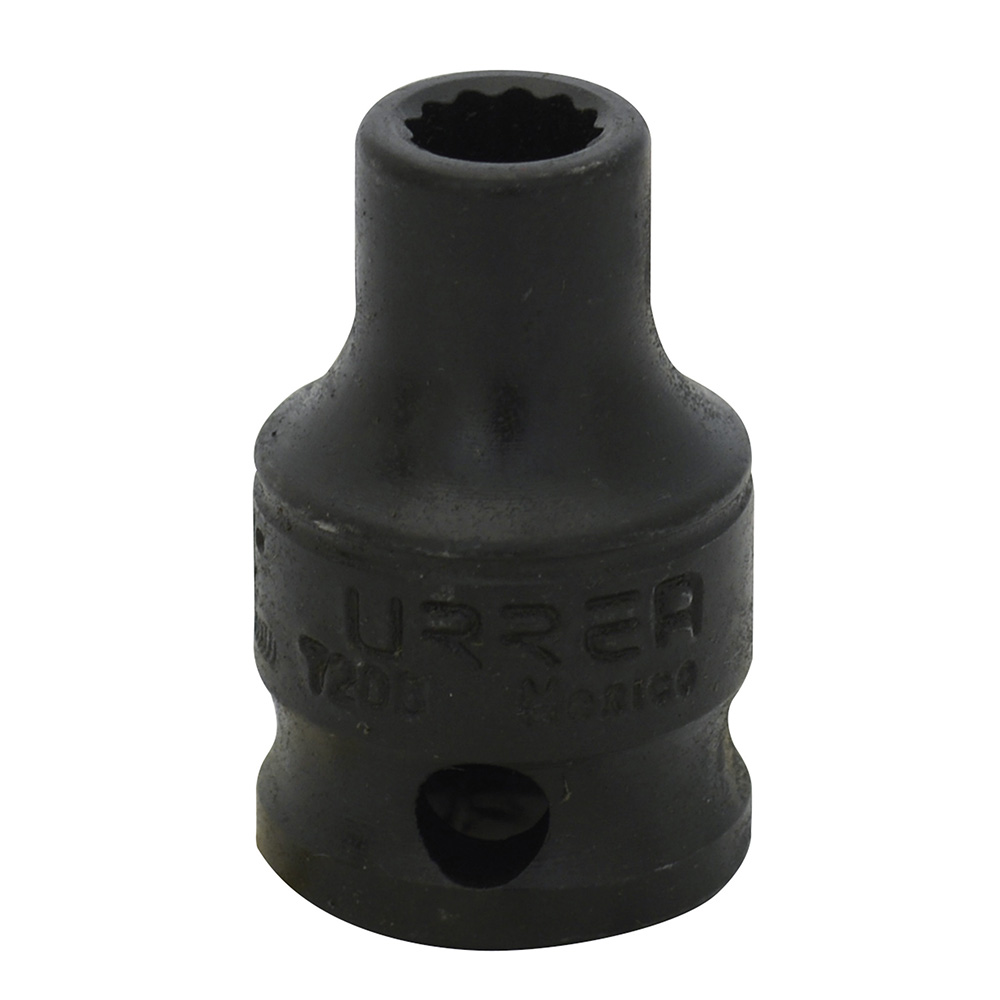 Dado de impacto en pulgadas cuadro de 3/8", 12 puntas, 1/4", Urrea