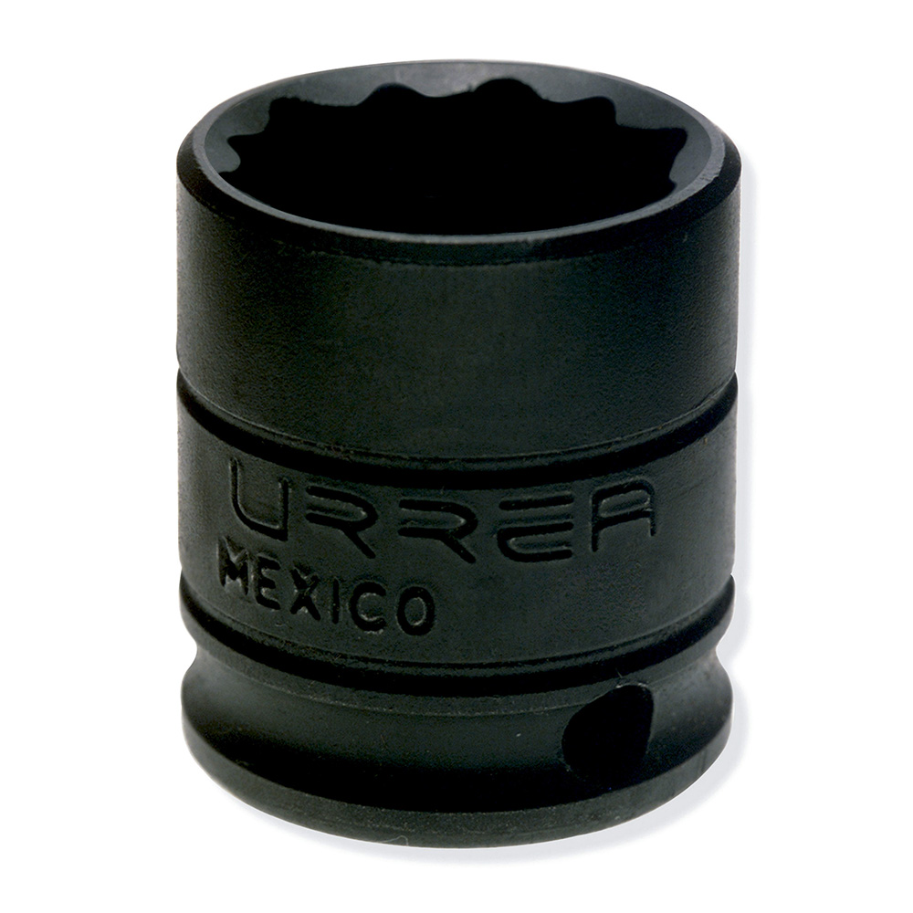 Dado de impacto en pulgadas cuadro de 3/8", 12 puntas, 9/16", Urrea