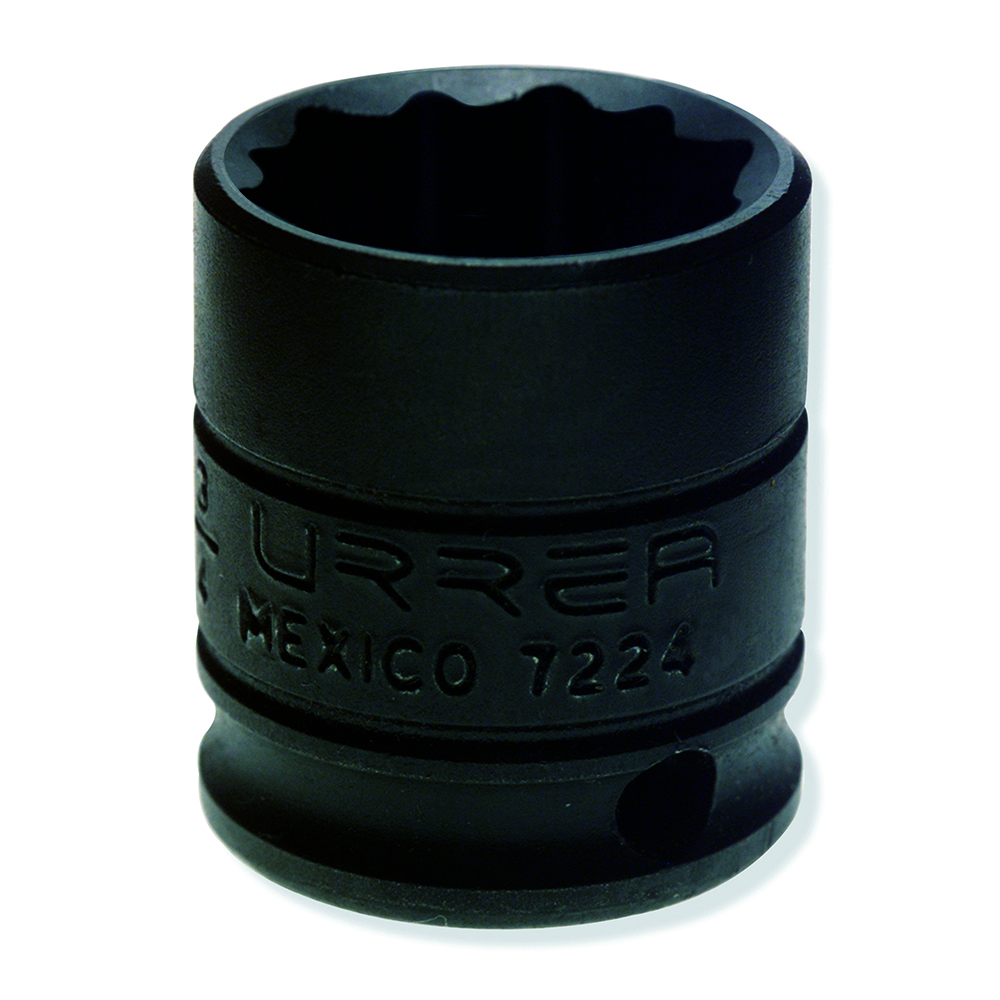 Dado de impacto en pulgadas cuadro de 3/8", 12 puntas, 3/4", Urrea