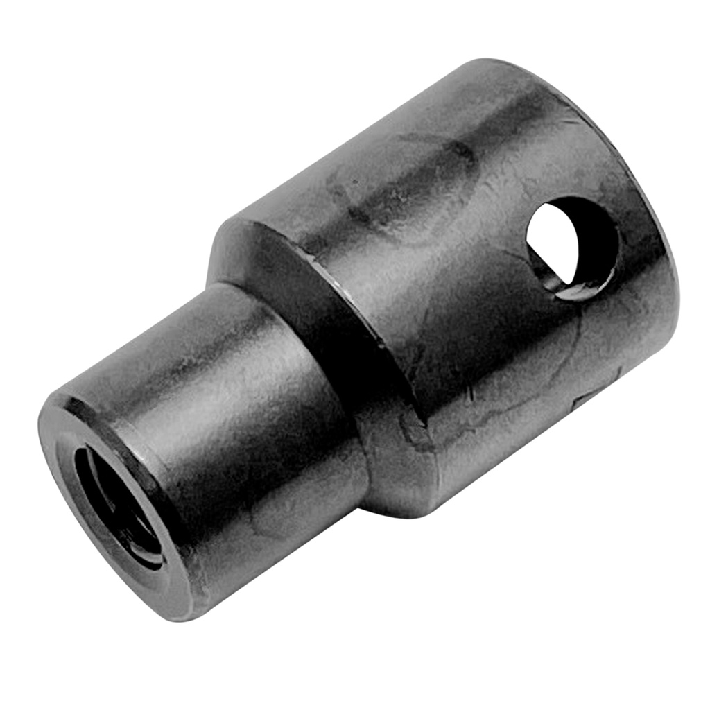 Adaptador de impacto con barreno pasado para puntas hexagonales 5/16", cuadro 3/8", Urrea
