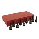 Juego de 9 dados de impacto con punta Torx cuadro de 3/8", Urrea