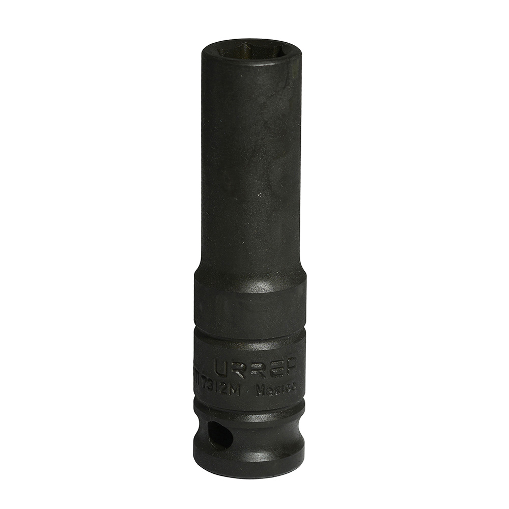 Dado de impacto largo métrico cuadro de 1/2", 6 puntas, 12 mm, Urrea