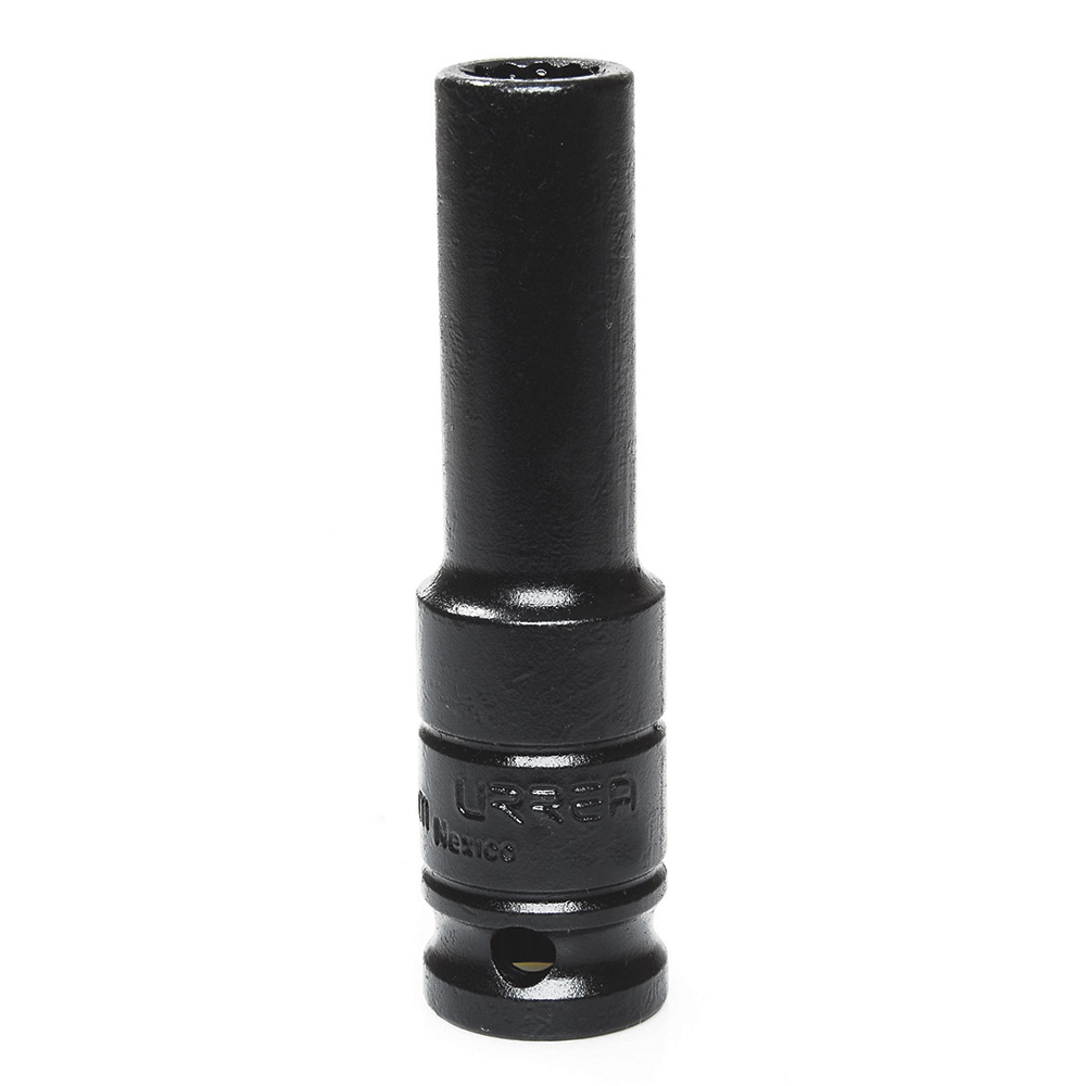 Dado de impacto largo métrico cuadro de 1/2", 12 puntas, 13 mm, Urrea