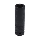 Dado de impacto largo pared delgada métrico cuadro de 1/2", 6 puntas, 17 mm, Urrea