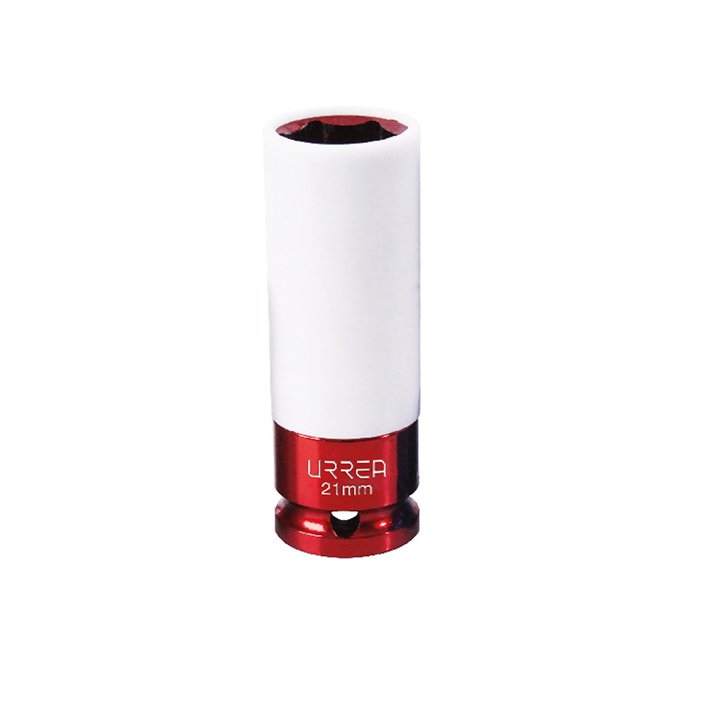 Dado de impacto métrico cuadro de 1/2" con protección Nylamid, 21 mm, Urrea
