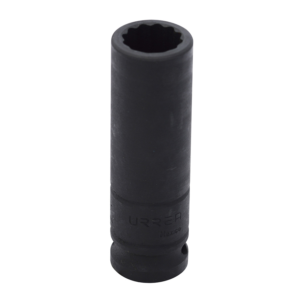 Dado de impacto largo en pulgadas cuadro de 1/2", 12 puntas, 11/16", Urrea