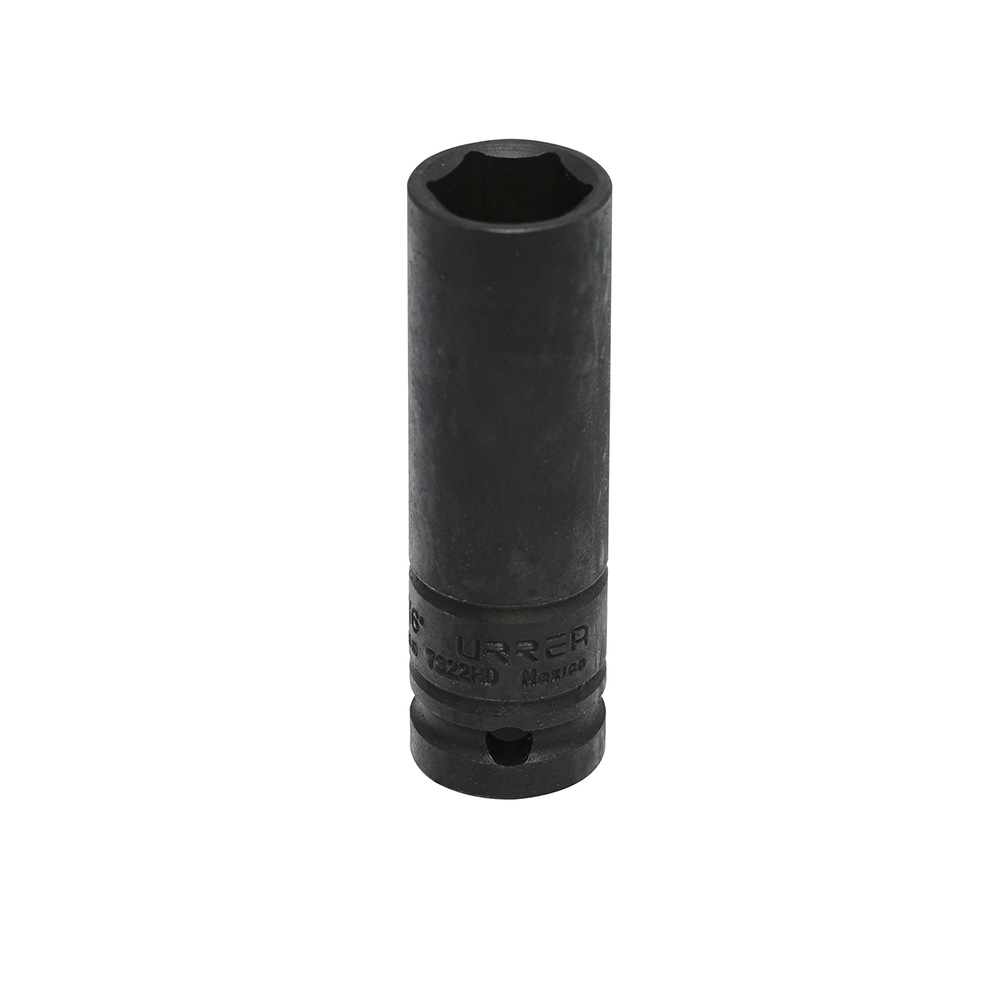 Dado de impacto largo pared delgada en pulgadas cuadro de 1/2", 6 puntas, 11/16", Urrea