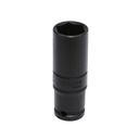 Dado de impacto largo pared delgada métrico cuadro de 1/2", 6 puntas, 22 mm, Urrea