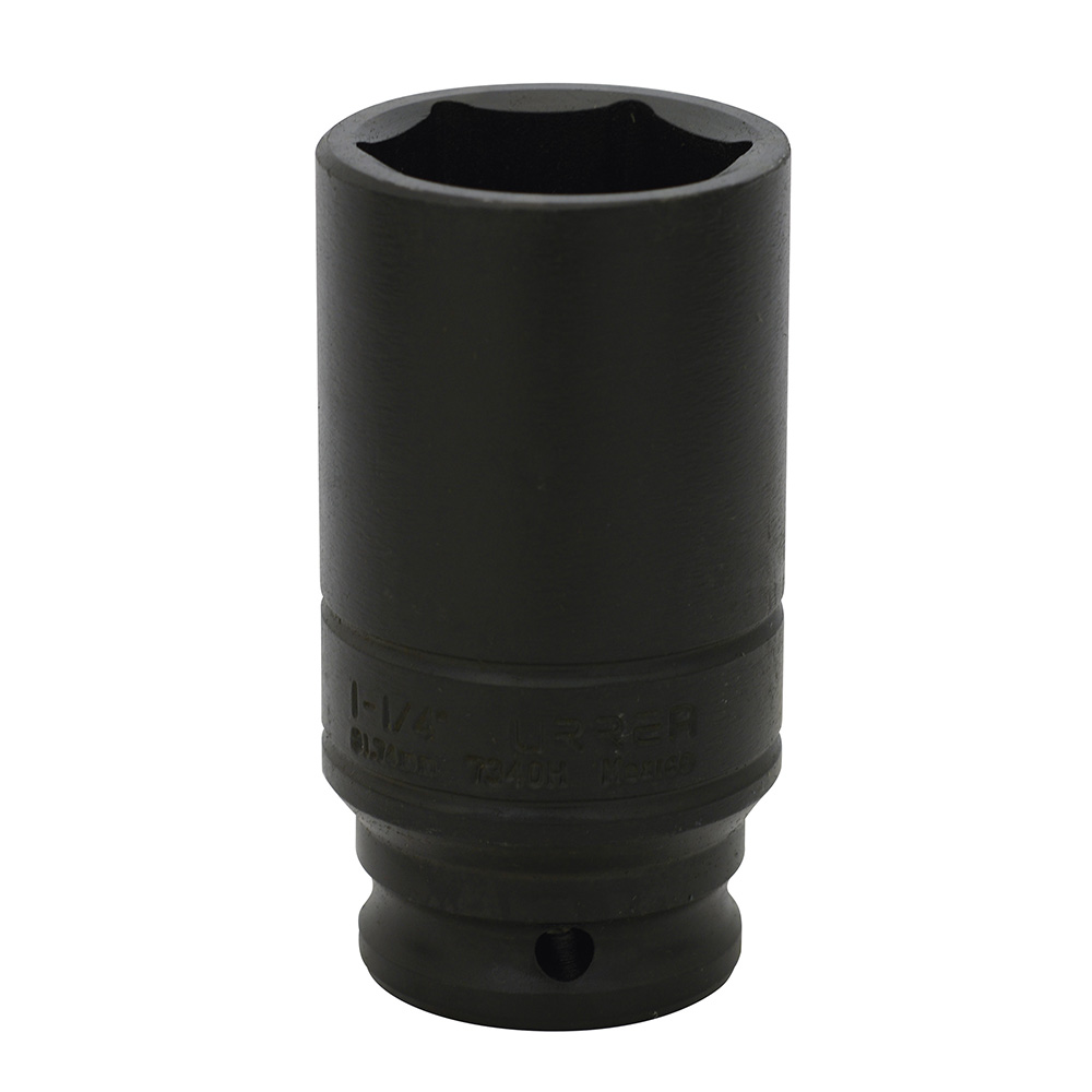 Dado de impacto largo en pulgadas cuadro de 1/2", 6 puntas, 1-1/4", Urrea
