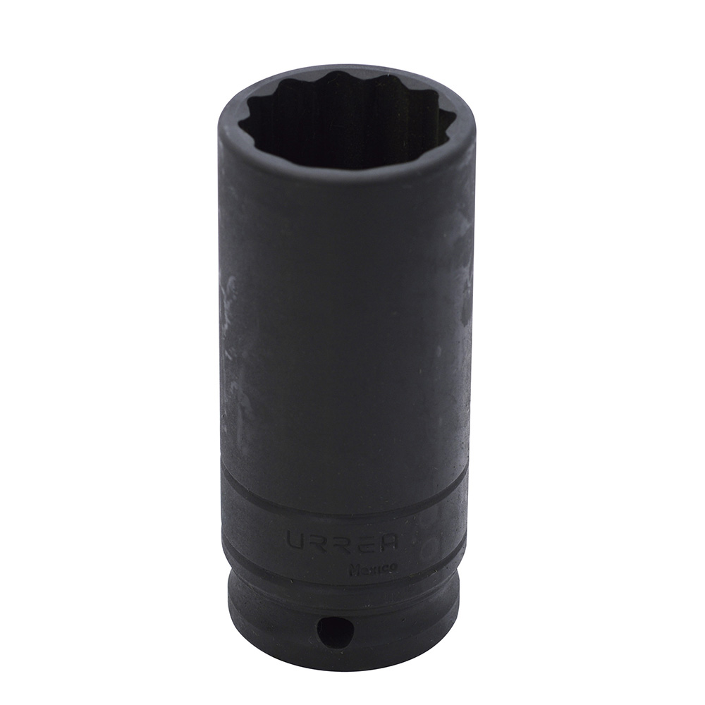 Dado de impacto largo en pulgadas cuadro de 1/2", 12 puntas, 1-3/8", Urrea