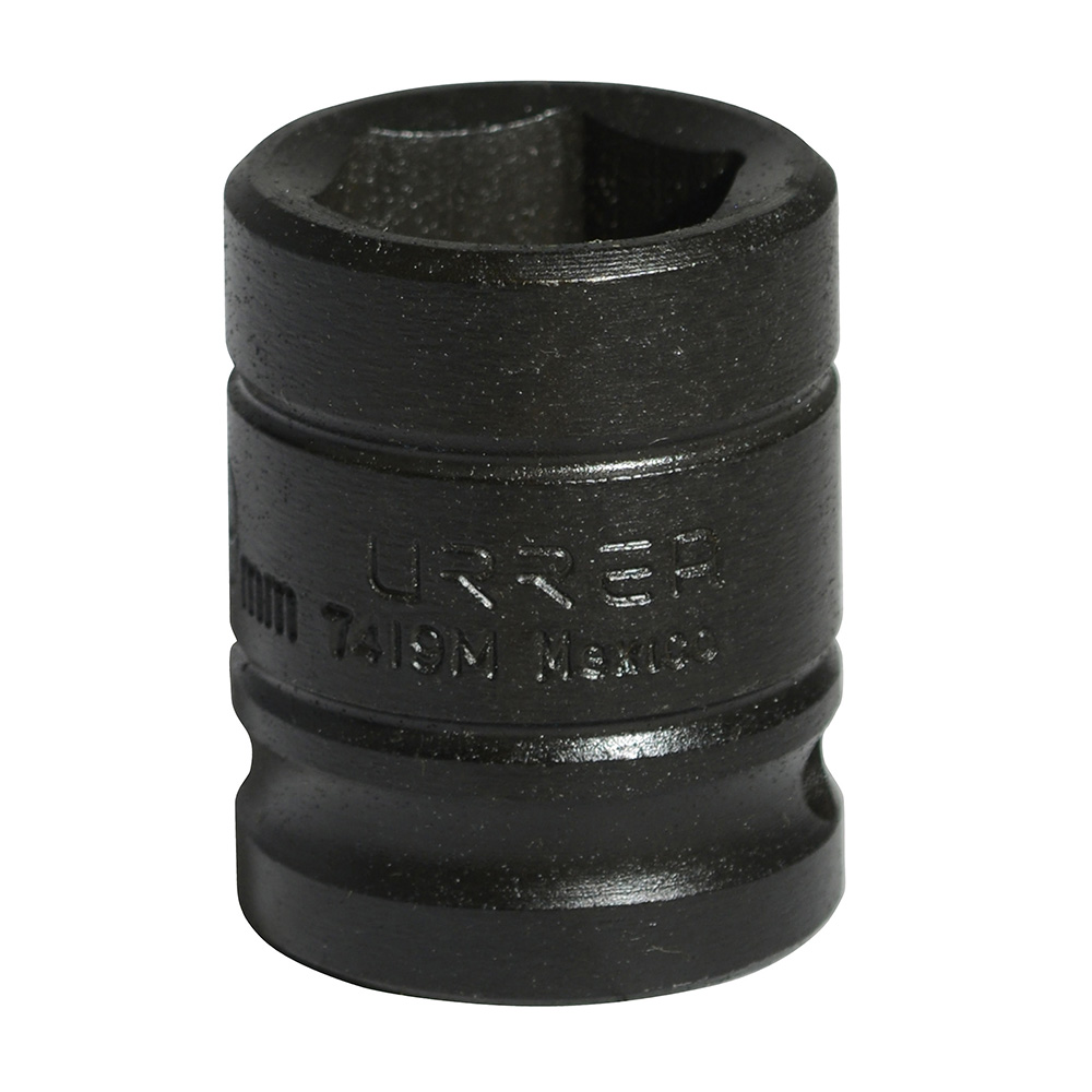 Dado de impacto métrico cuadro de 1/2", 6 puntas, 19 mm, Urrea