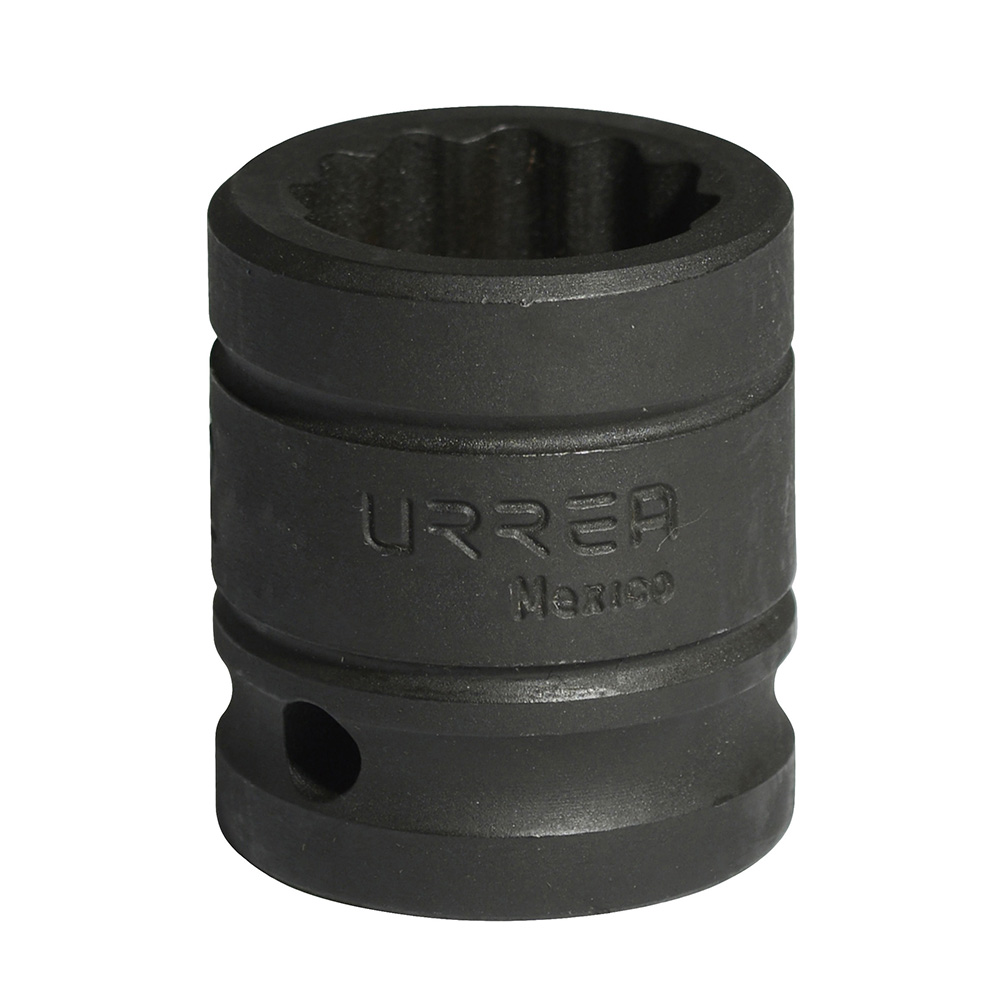 Dado de impacto métrico cuadro de 1/2", 12 puntas, 19 mm, Urrea