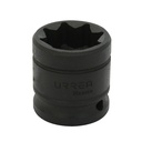 Dado de impacto en pulgadas cuadro de 1/2", 8 puntas, 5/8", Urrea