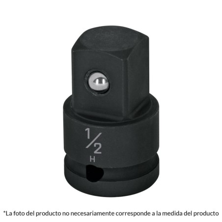 100906 / Adaptador de impacto 1/2' (H) x 3/8' (M), Truper